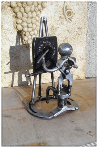 Le peinture - Sculpture de métal