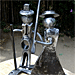 Le couple - Sculpture réalisée avec un vieil outil (2011)