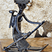 Une skieuse - Sculpture en fer forgé (2010)