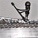 Le kayakiste - Sculpture métalique (2010)