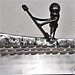 Le kayakiste - Sculpture en fer forgé (2010)