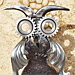 Le hibou - Sculpture avec des objets de récupération (2012)