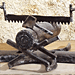 Le bucheron - Sculpture créée grâce à de vieux outils (2011)