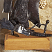 Le trimaran (2 voiles) - Sculpture avec des objets de récupération (2012)